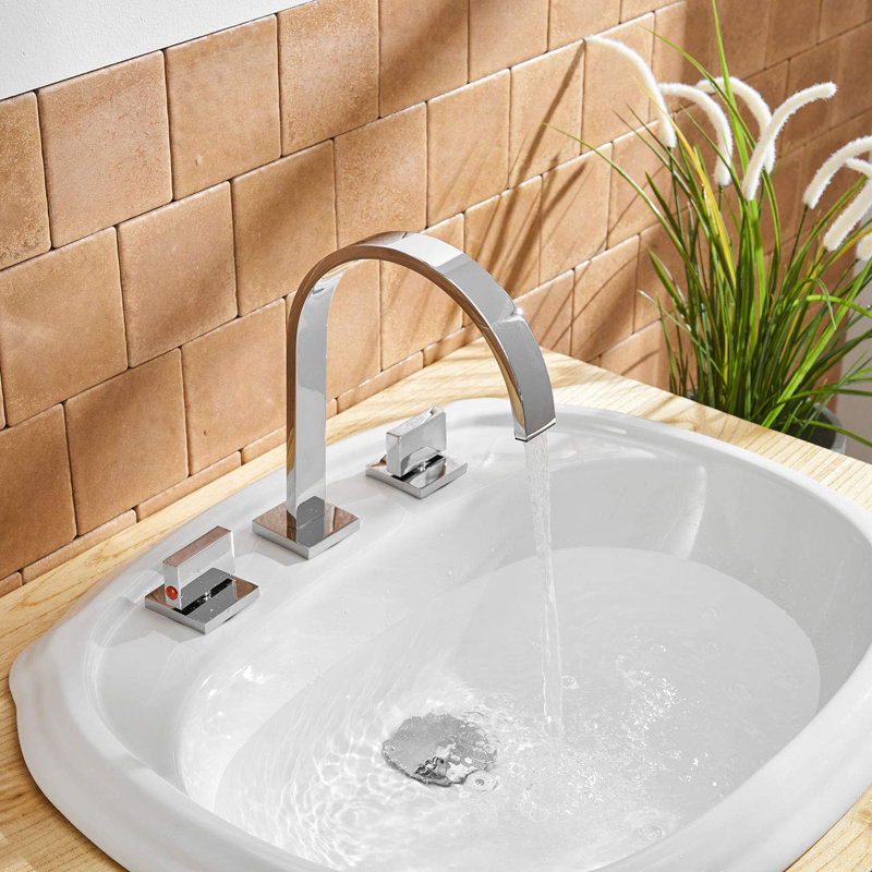Dfi Waterfall 3 Hole 2 Handle Widespread Bathroom Faucet Reviews