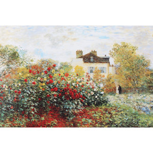 'Garden' by Claude Monet Graphic Art on Wrapped Canvas