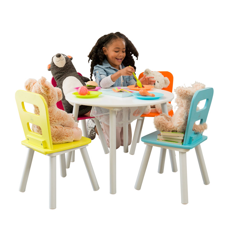 KidKraft Storage Kids' 5 Piece Table and Chair Set ...