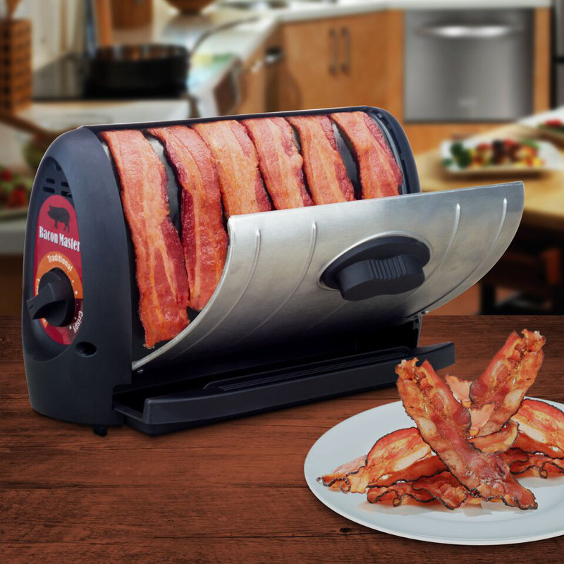 Smart Bacon Nation Bacon Master Electric Griddle with Lid