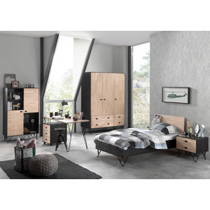 6-tlg. Schlafzimmer-Set William, 90 x 200 cm von..