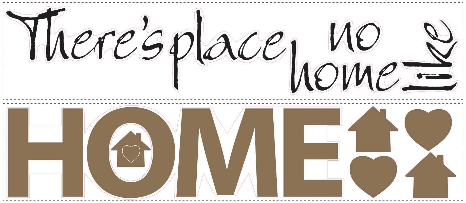 There s No Place Like Home Quote Wall Decal