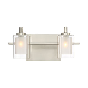 Bathroom Lighting Fixtures Brushed Nickel bathroom vanity lighting you'll love | wayfair Bathroom Lighting Fixtures Brushed Nickel bathroom vanity lighting you'll love | wayfair