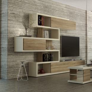 Tv Entertainment Wall Unit Wayfair Co Uk Horologium Wall Entertainment Unit For Tvs Up To 75