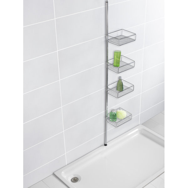 Wenko Domaso Telescopic Metal Wall Mounted Shower Caddy & Reviews Wayfair.co.uk