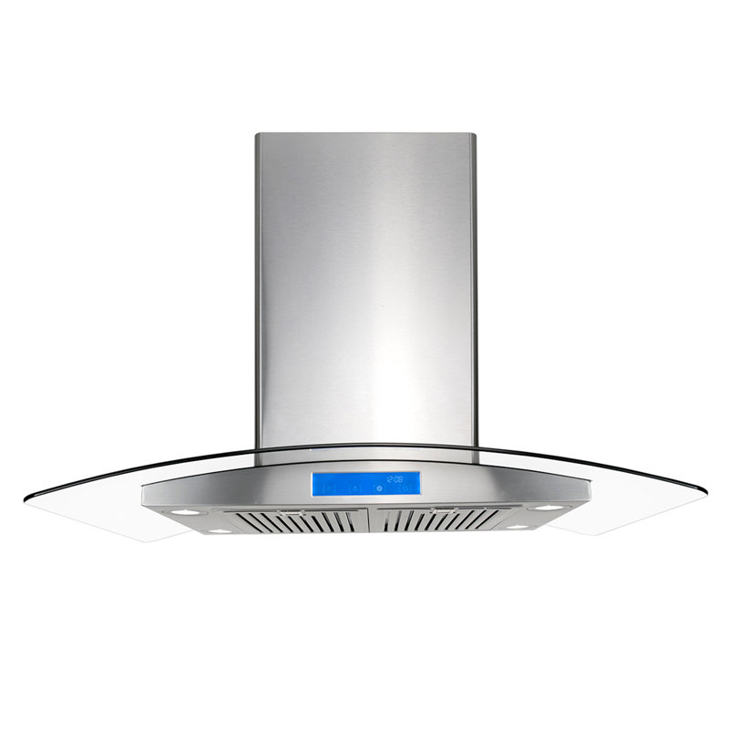 Cosmo 36" 900 CFM Ducted Island Range Hood in Stainless Steel & Reviews