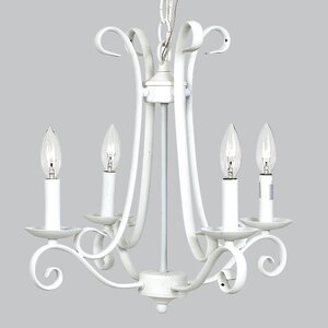Harp 4-Light Candle-Style Chandelier