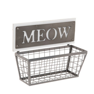 Galvanized Metal Wall Basket Wayfair Bridgwater Wall Basket