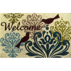 Savannah Heights Bird Damask Doormat