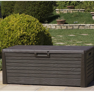 Garden Storage Bo Wayfair Co Uk Wood Effect Garden 550l Plastic Storage Box