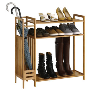 Small Entryway Shoe Storage Wayfair Utility Entryway 3 Tier Shoe Rack