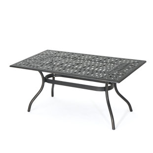 Outdoor Dining Tables Joss Main Agawam Metal Dining Table
