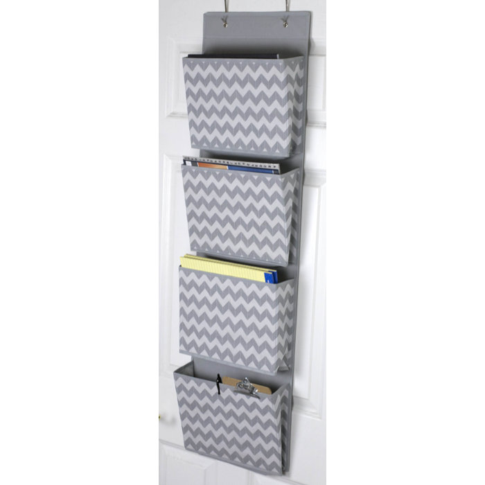 Home Basics Chevron Over The Door Hanging File Organizer Wayfair Ca Chevron Over The Door Hanging File Organizer
