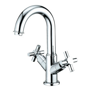 Concord Double Handle Bathroom Faucet with Push-Up and Optional Deck Plate
