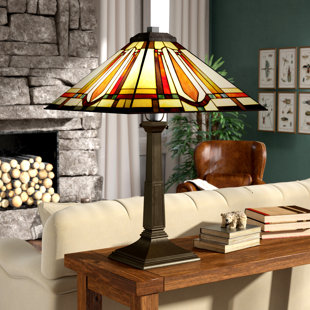 Craftsman Style Lamps Wayfair Jubilee Stained Gl Mission Style 24 Table Lamp