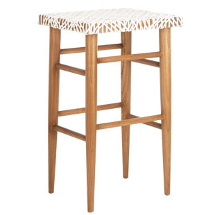Woven Leather Bar Stools Wayfair Blood Woven Leather 30 Bar Stool