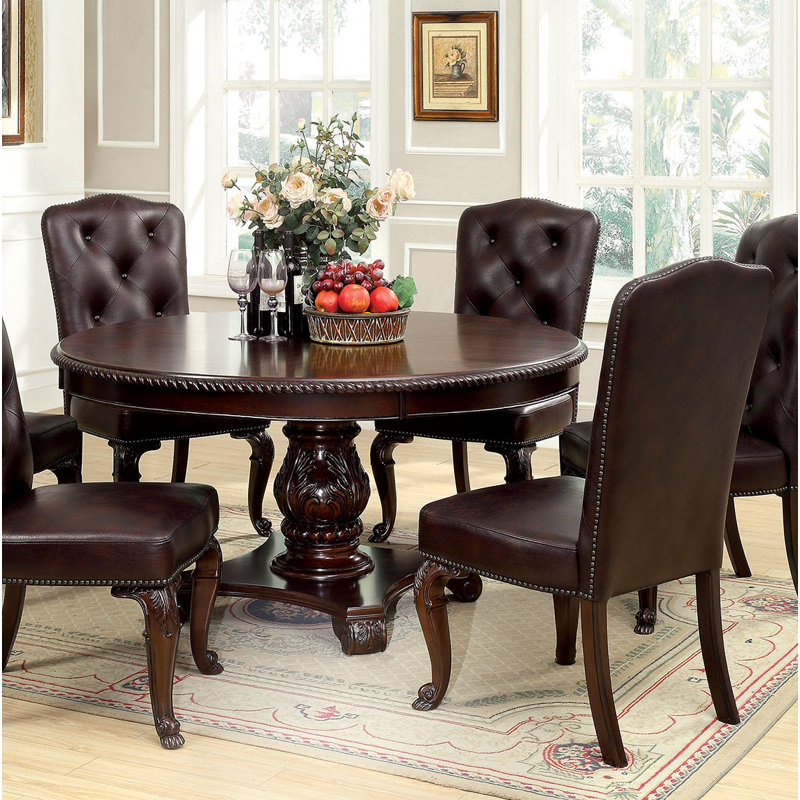 Astoria Grand Wisdom Round 7 Piece Dining Set Wayfair Wisdom Round 7 Piece Dining Set
