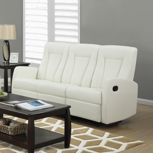 Bonded Leather Reclining Sofa by Monar..