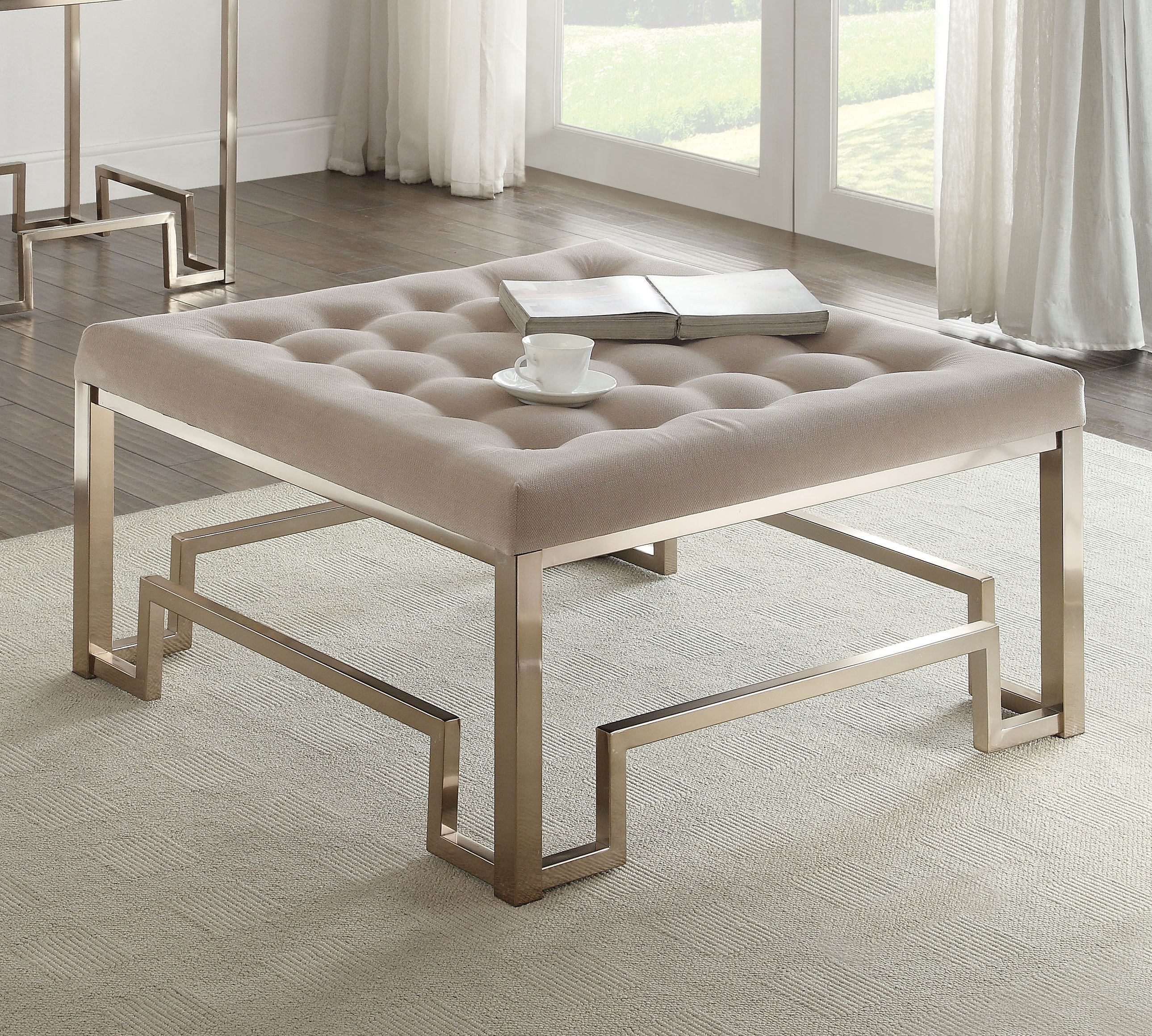 Everly Quinn Cullompt Fabric Coffee Table Reviews Wayfair