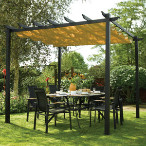 Latina 9.8 Ft. H x 7.6 Ft. W x 7.6 Ft. D Pergola