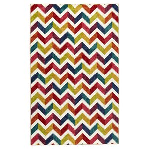 Multi Mixed Chevrons Prism Area Rug