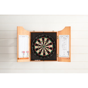Custom Dart Board Cabinet Wayfair Solid Wood Dart Cabinet With Dartboard And Darts