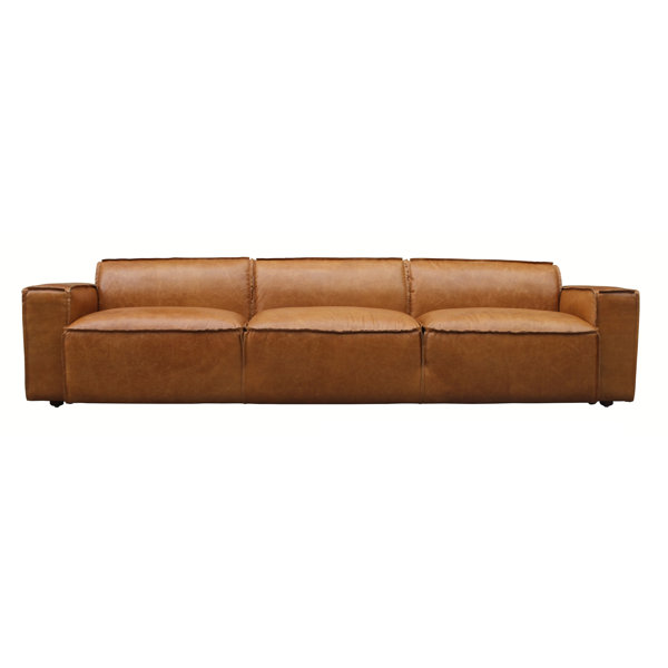 Tan Leather Sofa Wayfair Co Uk