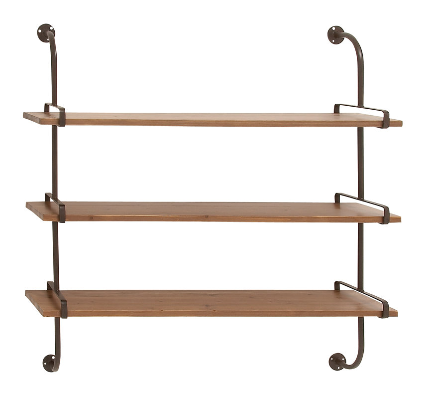 Wood And Metal Wall Shelves birch lane™ wood and metal wall shelf & reviews | wayfair Wood And Metal Wall Shelves birch lane™ wood and metal wall shelf & reviews | wayfair
