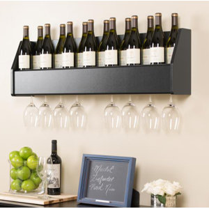 Keene 18 Bottle Wall Mounted Wine Rack