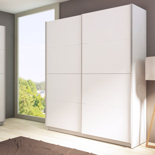 White Sliding Wardrobe Doors Wayfair Save Bardolino Molina White
