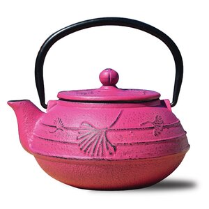 Ginkgo Teapot in Fuchsia