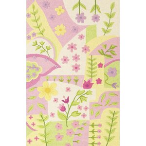 Shari Princess Dreams Pink/Green Area Rug