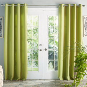 Ponce De Leon Solid Room Darkening Grommet Single Curtain Panel