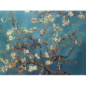 Almond Blossoms' by Vincent Van Gogh Framed on Canvas