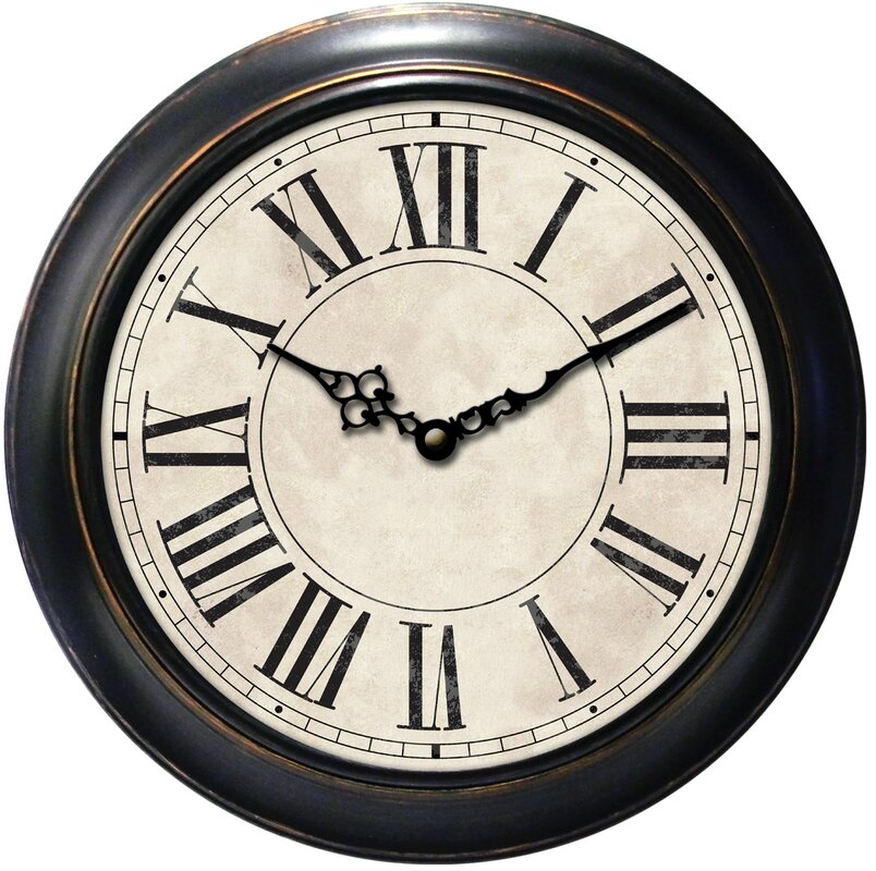 Download Three Posts Decorative Home 18" Classic Roman Numeral Wall Clock & Reviews | Wayfair