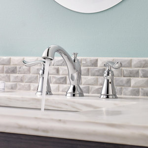 Lindenu0099 Widespread Double Handle Bathroom Faucet and Diamond Seal Technology
