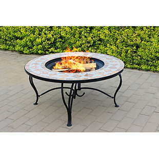 Fire Pit Dining Table Wayfair Co Uk Freer Steel Charcoal Wood Burning Fire Pit Table