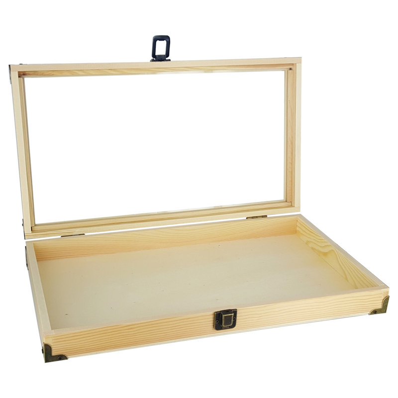 Charlton Home Gl Top Display Case Accessories Storage Jewelry Box Gl Top Display Case Accessories Storage Jewelry Box