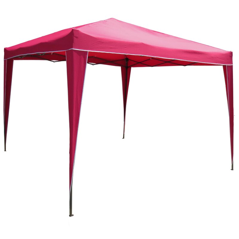 International Caravan International Caravan Steel Pop-Up Canopy ...