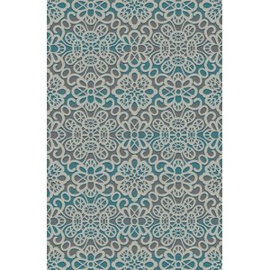 Fusion Turquoise/Silver Indoor/Outdoor Area Rug