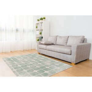 Badger Cream/Green Area Rug