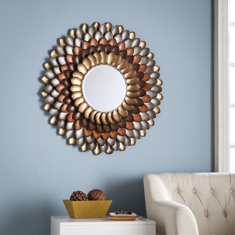 Red Barrel Studio Decorative Round Wall Mirror & Reviews ...