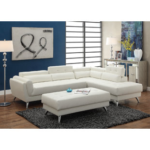 Chaise Sofa White Sectionals You Ll Love Wayfair Quickview