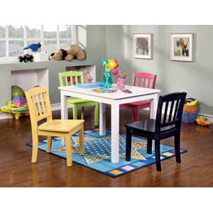 Katie 5 Piece Rectangle Table and Chair Set