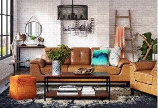 Living Room Industrial Design Ideas | Wayfair