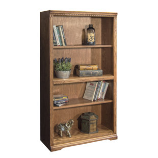 Solid Oak Bookcase Wayfair Scottsdale Oak Standard Bookcase