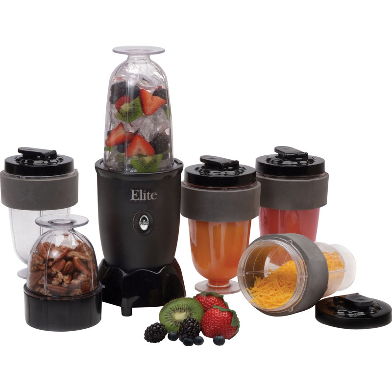 Elite by MaxiMatic Cuisine 17 Piece Personal Drink Blender Set with