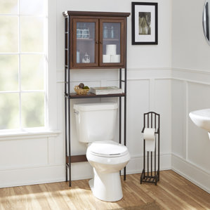 Over The Toilet Storage Cabinets Wayfair Andes 3 Tier 25 5 W X 67 H Over The Toilet Storage
