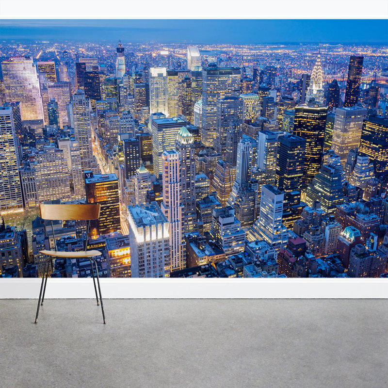 Big City Lights 8 X 144 3 Piece Wall Mural