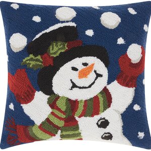 Haggerty Juggling Snowman Throw Pillow